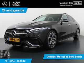 Mercedes-Benz C-klasse 180 AMG Line | Panorama - Schuifdak | Memory Seats | Sfeerverlichting | Keyless Entry | Smartphone Integratie Pakket | 360° Camera | Klasse 3 Alarm