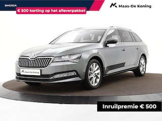 Skoda Superb Combi 1.5 TSI 150pk DSG ACT Business Edition Plus · Camera · Elek. Voorstoel · Elek. Achterklep · Apple/Android Car Play · Navigatie · 17'' Inch · Garantie t/m 02-08-2027 of 100.000km