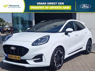 Ford Puma 1.0i Ecoboost Automaat Hybrid 155pk ST-Line X I Modeljaar 25 I Carplay I Cruise I Navigatie I Stoelverwarming I Stuurverwarming I Schuif/kanteldak