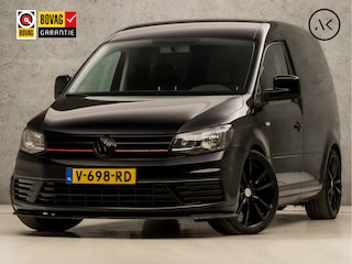 Volkswagen Caddy 2.0 TDI L1H1 BMT Black Sport (APPLE CARPLAY, NAVIGATIE, LEDER, AIRCO, TREKHAAK, ZIJSCHUIFDEUR, CRUISE, LM VELGEN, GETINT GLAS, NIEUWSTAAT)