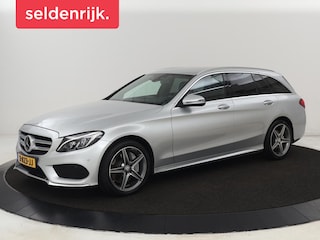 Mercedes-Benz C-klasse 400 4Matic AMG | 333pk | Head-Up | Adaptive cruise | Leder | Trekhaak | Luchtvering | Burmester Surround | Camera | Stoelverwarming | Navigatie Comand | Park Assist | Full LED