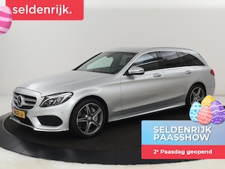 Mercedes-Benz C-klasse 400 4Matic AMG | 333pk | Head-Up | Adaptive cruise | Leder | Trekhaak | Luchtvering | Burmester Surround | Camera | Stoelverwarming | Navigatie Comand | Park Assist | Full LED