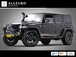 Jeep Wrangler 3.6 Rubicon JK Edition Unlimited (HARDTOP CABRIO, OFF-ROAD BANDEN, LIER, VISION-Q KOPLAMPEN, STOELVERWARMING, LEDER)