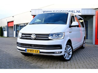 Volkswagen Transporter 2.0 TDI 204pk L2H1 DC 4Motion Highline/Bulli Aut. Leder|Schuifdak|Navi|Airco|LMV|Enz!