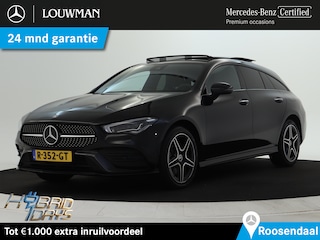Mercedes-Benz CLA Shooting Brake 250 e Business Solution AMG Nightpakket | Panoramadak | Sfeerverlichting | Keyless Go | Parkeerpakket met Camera | LED | Inclusief 24 maanden Mercedes-Benz Certified garantie voor Europa.