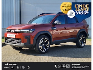 Dacia Bigster Full Hybrid 155pk Journey / Panorama dak / Adaptieve Cruise Control / Elektrisch bedienbare Achterklep / Voorruitverwarming / Verwarmbare voorstoelen / Stuurwielverwarming / Navigatie af fabriek / 360 Graden(Rondomzicht)-camera / Apple Carplay & Android Auto / 19" Lichtmetalen Velgen / Levertijd I.O. /