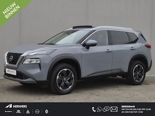 Nissan X-Trail 1.5 MHEV 163pk N-Connecta Automaat / Fabrieksgarantie tot 03-2028 <100.000 / 2000kg Trekgewicht / Allseason banden / HUD / Glazen schuif- en kanteldak / Elektrische achterklep / Rondomzicht camera / Stuur-, Stoel en Achterbank verwarming / Adaptief CC /
