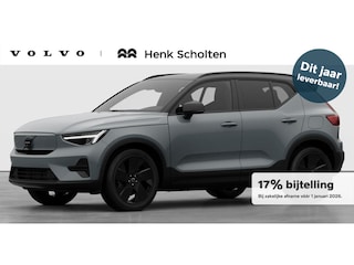 Volvo EX40 Single Motor Extended Range Plus Black Ed. 82 kWh Adaptieve cruise control | Harman Kardon Geluidsinstallatie | Stoelen voor verwarmbaar | Stuurwiel verwarmbaar | 360 graden camera | Pilot assist | 20'' Lichtmetalen Black Ed. velgen | Extra getinte ramen achter