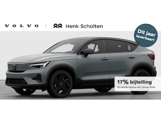 Volvo EC40 Single Motor Extended Range Ultra Black Ed. 82 kWh Elektrisch bedienbare bestuurdersstoel met geheugen | Verwarmbare voorstoelen + Stuurwiel | Park Assist voor + achter | 360-Camera | Premium Audio by Harman Kardon | Warmtepomp | Adaptieve Cruise Control | Pilot Assist | Glazen panoramisch dak | Extra getint glas achter | Blind Spot Information System | Google Services | 20'' Lichtmetalen wielen |