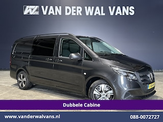 Mercedes-Benz Vito 116 CDI 164pk 9G-Tronic Automaat L2H1 Dubbele Cabine Fabrieksgarantie Euro6 Airco | 2x zijdeur | 5-Zits | 360 graden Camera LED, LM velgen, 2500kg Trekhaak, Adaptieve Cruisecontrol, Parkeersensoren, Isofix, MBUX