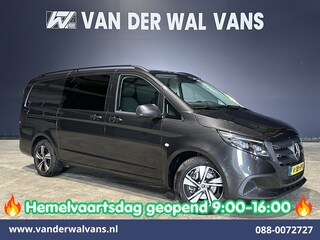 Mercedes-Benz Vito 116 CDI 164pk 9G-Tronic Automaat L2H1 Dubbele Cabine Fabrieksgarantie Euro6 Airco | 2x zijdeur | 5-Zits | 360 graden Camera LED, LM velgen, 2500kg Trekhaak, Adaptieve Cruisecontrol, Parkeersensoren, Isofix, MBUX