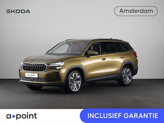 Skoda Kodiaq 1.5 TSI PHEV Selection 204 pk Automaat (DSG) | Verlengde garantie | Navigatie | Trekhaak (wegklapbaar) | Parkeersensoren | Achteruitrijcamera | Lederen bekleding | Stoelverwarming v/a |