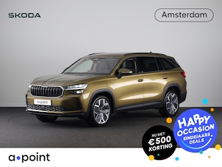 Skoda Kodiaq 1.5 TSI PHEV Selection 204 pk Automaat (DSG) | Verlengde garantie | Navigatie | Trekhaak (wegklapbaar) | Parkeersensoren | Achteruitrijcamera | Lederen bekleding | Stoelverwarming v/a |
