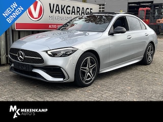 Mercedes-Benz C-klasse 300 e AMG Line 18"/Leder/Panoramadak/360 camera/Dodehoek/Keyless/Stoelverwarming + memory l + r/Sfeerverlichting premium/Apple Carplay & Android Auto