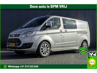 Ford Transit Custom 290 TDCI | L2H1 | 155PK | Champions Edition | DC | 5-Zits | LED | Camera | Navi | Zijschuifdeur L+R | Cruise | Airco | PDC