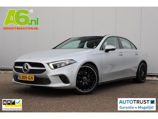 Mercedes-Benz A-klasse 200 Business Solution Automaat Half Leder Full LED Sportstoelen Widescreen Carplay Android Navigatie Achteruitrijcamera Clima Cruise 19 inch AMG Look Velgen Nieuwe Banden! Stoelverwarming