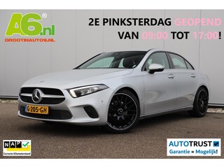 Mercedes-Benz A-klasse 200 Business Solution Automaat Half Leder Full LED Sportstoelen Widescreen Carplay Android Navigatie Achteruitrijcamera Clima Cruise 19 inch AMG Look Velgen Nieuwe Banden! Stoelverwarming
