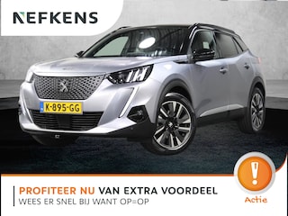 Peugeot 2008 GT 50kWh 136PK | 1ste eigenaar | 3 FASE | AppleCarplay/Android Auto | Accurapport 91% | Schuifkanteldak | Alcantara/LEER | 18"LMV | Camera | AUTOMAAT | Keyless | Adaptive Cruise Control | Climate Control | Camera | FULL LED | Two-Tone | Sfeerverlichting | Isofix | Privacy Glass |