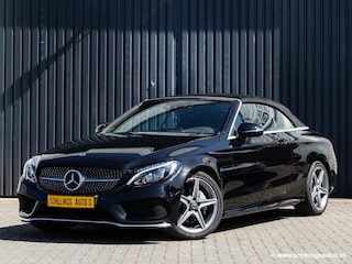 Mercedes-Benz C200 Cabrio AMG-Line Automaat 64000km Camera Navi Burmester Airscarf Head-up
