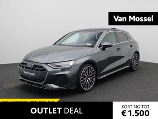 Audi A3 Sportback 35 TFSI S edition | S-line l Adaptive cruise control l MMI navigatie plus MMI touch l SONOS Premium 3D l Apple Carplay / Android Auto l Glazen panoramadak l Achteruitrijcamera l Stoelverwarming voorin l Autom. airconditioning 3 zones l Head-up display l Lichtpakket plus ambient light l Trekhaak l Alarm Klasse III