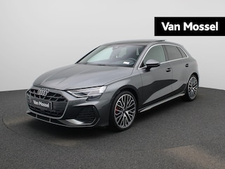 Audi A3 Sportback 35 TFSI S edition | S-line l Adaptive cruise control l MMI navigatie plus MMI touch l SONOS Premium 3D l Apple Carplay / Android Auto l Glazen panoramadak l Achteruitrijcamera l Stoelverwarming voorin l Autom. airconditioning 3 zones l Head-up display l Lichtpakket plus ambient light l Trekhaak l Alarm Klasse III