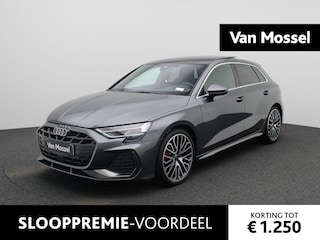 Audi A3 Sportback 35 TFSI S edition | S-line l Adaptive cruise control l MMI navigatie plus MMI touch l SONOS Premium 3D l Apple Carplay / Android Auto l Glazen panoramadak l Achteruitrijcamera l Stoelverwarming voorin l Autom. airconditioning 3 zones l Head-up display l Lichtpakket plus ambient light l Trekhaak l Alarm Klasse III