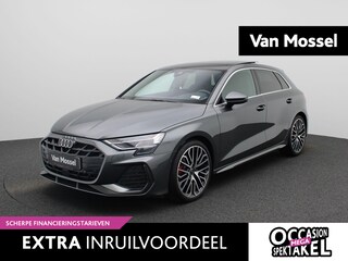 Audi A3 Sportback 35 TFSI S edition | S-line l Adaptive cruise control l MMI navigatie plus MMI touch l SONOS Premium 3D l Apple Carplay / Android Auto l Glazen panoramadak l Achteruitrijcamera l Stoelverwarming voorin l Autom. airconditioning 3 zones l Head-up display l Lichtpakket plus ambient light l Trekhaak l Alarm Klasse III