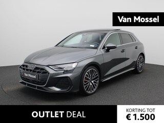 Audi A3 Sportback 35 TFSI S edition | S-line l Adaptive cruise control l MMI navigatie plus MMI touch l SONOS Premium 3D l Apple Carplay / Android Auto l Glazen panoramadak l Achteruitrijcamera l Stoelverwarming voorin l Autom. airconditioning 3 zones l Head-up display l Lichtpakket plus ambient light l Trekhaak l Alarm Klasse III