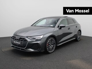 Audi A3 Sportback 35 TFSI S edition | S-line l Adaptive cruise control l MMI navigatie plus MMI touch l SONOS Premium 3D l Apple Carplay / Android Auto l Glazen panoramadak l Achteruitrijcamera l Stoelverwarming voorin l Autom. airconditioning 3 zones l Head-up display l Lichtpakket plus ambient light l Trekhaak l Alarm Klasse III