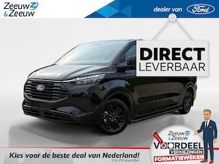 Ford Transit Custom 320 2.5 PHEV L2H1 Black Platinum DC | Uit Voorraad Leverbaar | Prijs exclusief BTW/Inclusief BPM en Kosten Rijklaar Maken | Financiering voor 0,99% Rente | Automaat | Adaptieve Cruise Control | 360 Graden Camera | Climate Control