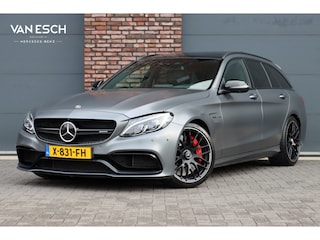 Mercedes-Benz C-klasse Estate AMG 63 S | 510pk | Distronic+ | Memory | Burmester | AMG Drivers Package | Stoelventilatie | Panoramadak | Trekhaak | HUD | Surround Camera | Nightpakket | Schakelbare Uitlaat |