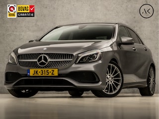 Mercedes-Benz A-klasse 180 AMG Sport Automaat (GROOT NAVI, LEDER/ALCANTARA, DIAMOND GRILL, STOELVERWARMING, SPORTSTOELEN, PARKEERSENSOREN, NIEUWE APK, NIEUWSTAAT)