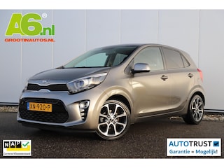 Kia Picanto 1.0 CVVT Design Edition Leder Navigatie Achteruitrijcamera Carplay Android Climate Cruise Control 16 inch LMV