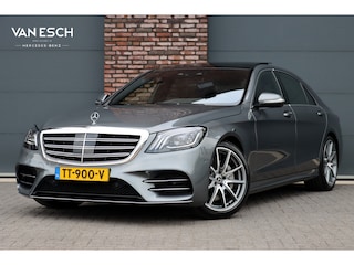 Mercedes-Benz S-klasse 560 V8 Lang AMG Line Premium+ | Distronic+ | Memory V+A | Stoelventilatie | Burmester | HUD | Surround Camera | Softclose | Keyless Go | Zonweringspakket |