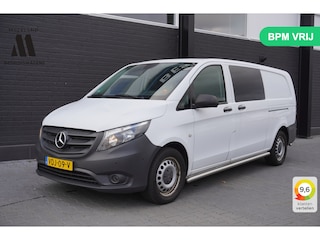 Mercedes-Benz Vito 114 CDI XL Dubbele cabine 2x schuifdeur EURO 6 - Airco - Navi - Cruise - €14.900,- Excl.