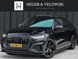 Audi Q8 4.0 TFSI SQ8 QUATTRO 507 PK | 360 CAMERA | S-SEATS | STANDKACHEL | B&O SOUND | ADAPTIVE CRUISE CONTROL | SOFT-CLOSE | HEAD-UP | STOELMASSAGE | STOELVENTILATIE EN -VERWARMING | 360 CAMERA | CARBON | PANORAMADAK | ADAPTIVE CRUISE | EL. TREKHAAK | AMBIANCE I