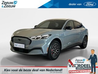 Ford Mustang Mach-E Extended Premium RWD 88 kWh | Verwachte Levertijd 3 Weken | Prijs Inclusief Ford Voordeel | 600km WLTP Rijbereik | Verwarmbaar Stuur | Verwarmbare Voorstoelen | Verwarmbare Voorruit | B&O Premium Audio | 360 graden camera | Elektrisch Bedienbare Achterklep