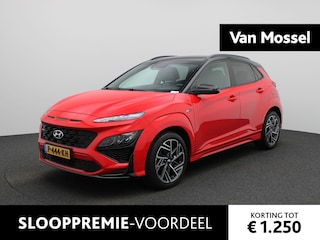 Hyundai Kona 1.0 T-GDI N Line | APPLE CARPLAY | HALF LEDER | NAVIGATIE | PARKEERSENSOREN | ACHTERUITRIJCAMERA |