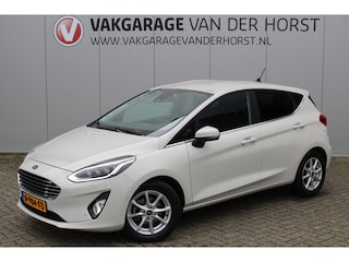 Ford Fiesta 1.0-125pk EcoBoost Mild-Hybrid Titanium. Uniek mooie en luxe Fiesta, slechts 39.000km ! Autm. airco, navigatie, telefoonvoorb., pdc v+a, B&O soundsyst., LM wielen, trekhaak, LED verlichting, adapt. cruise cntrl, side- en lane assist, metallic lak etc.