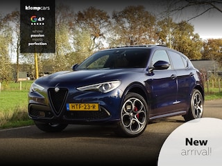 Alfa Romeo Stelvio 2.0 T AWD 310PK Veloce | Carplay | Customized | Schuifdak | Cognac Leer | Squadra