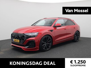 Audi Q8 55 TFSI e quattro Pro Line S | ABT UITGEVOERD | 23 Inch Velgen | Luxe Leder | Vierwiel besturing | ABT Carbon pakket | B&O Audio | Adaptieve Lucht vering*sport* |  Panorama Dak | Optiek pakket zwart *Plus* |