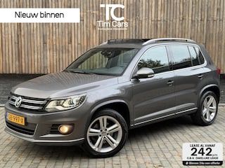 Volkswagen Tiguan 1.4 TSI R-Line Panoramadak | Leren bekleding | Elektrisch verstelbare bestuurdersstoel | Stoelverwarming | Climate & cruise control | Lane assist | Keyless entry&start | Parkeersensoren voor en achter | Achteruitrijcamera