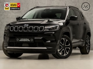 Jeep Compass 4xe 240 Plug-in Hybrid Electric Limited 240Pk Automaat (VIRTUAL COCKPIT, APPLE CARPLAY, GROOT NAVI, STUUR/STOELVERWARMING, LEDER, CAMERA, SPORTSTOELEN, ADAPTIVE CRUISE, KEYLESS, GETINT GLAS, NIEUWSTAAT)