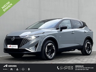Nissan Qashqai 1.3 MHEV Xtronic N-Connecta / Fabrieksgarantie tot 04-2028 / Nieuw Model / Facelift / Cold Pack / HUD / Trekgewicht 1800 kg / Stuur-, Stoel en Voorruit verwarming / Elektrische achterklep / Rondomzicht camera / Adaptief CC / Apple Carplay Android Auto /