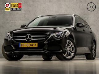 Mercedes-Benz C-klasse Estate 350 e AMG Sport 279Pk Automaat (GROOT NAVI, LUCHTVERING, ZWART HEMEL, BURMESTER, LEDER, ELEK SPORTSTOELEN, STOELVERWARMING, GETINT GLAS, CAMERA, NIEUWE APK, NIEUWSTAAT)