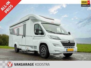LMC H730 4 Persoons camper/Hefbed/lengte bedden/ruime zithoek/garage/luifel/fietsenrek/Bearlock