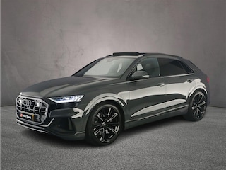 Audi Q8 quattro | Pano | B&O | Carbon | Audi Exclusive | Head Up | Massage\Ventilatie | 360Cam | 23 inch | Trekhaak | Alcantara dakhemel | HD-Martix | Keyless | Nimbusgrijs