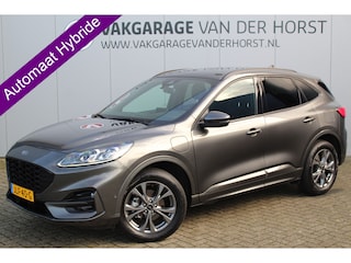 Ford Kuga 2.5-225pk PHEV ST-Line X. Hybride rijden voor een reële prijs ! Adaptive Cruise Control, B&O soundsyst., Stoel-, stuur-, achterbank- en voorraamverwarming, Climate Control, Metallic lak, Camera v+a, Elektr. achterklep, Side- en lane assist etc.