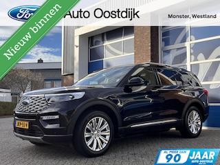 Ford Explorer 3.0 V6 EcoBoost PHEV ST-Line 457PK Trekhaak Panodak Massagestoelen/Geheugen 7 Persoons 360 Camera B&O Full Options *Compleet*
