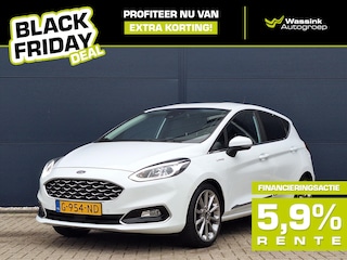 Ford Fiesta 1.0 Ecoboost Vignale 100pk Automaat I Trekhaak 1000KG I Half leer I Adaptieve cruise I B&O Sound I